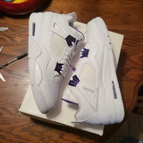 jordan 4 purple white